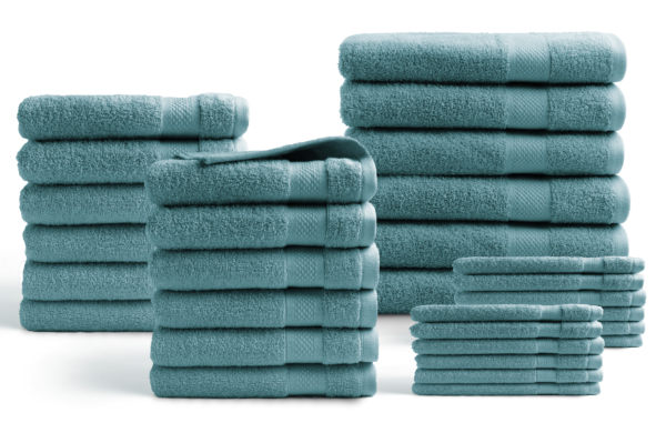 Handdoek Hotel - 30-delig set - denim blauw