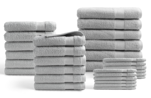 Handdoek Hotel - 30-delig set - licht grijs