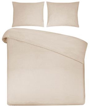 Dekbedovertrek Home - 140x200/220 - licht beige