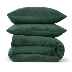 Dekbedovertrek Teddy Fleece - 100% zacht materiaal - 140x220 - groen