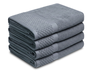 Handdoek Soft Popcorn – 4 stuks – 70×140 – ijsblauw