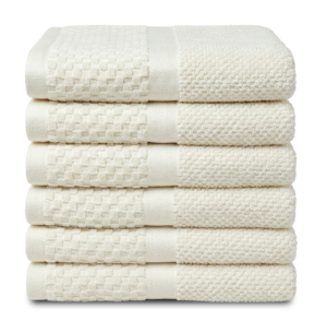 Handdoek Soft Popcorn – 6 stuks – 50×90 – creme